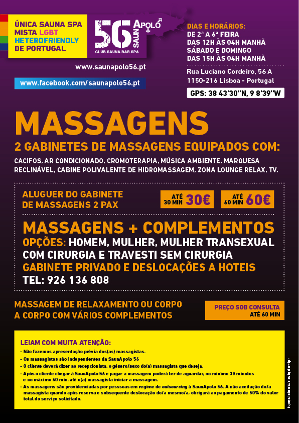 Masajes SaunApolo56 Nueva tabla